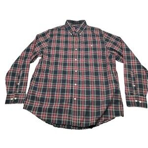 Lands End Shirt Mens Sz Large Dress Button Up Down Long Sleeve Casual Top 16